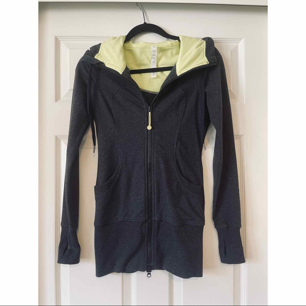 Lululemon Scuba Hoodie Zip Up Jacket in Charcoal 2